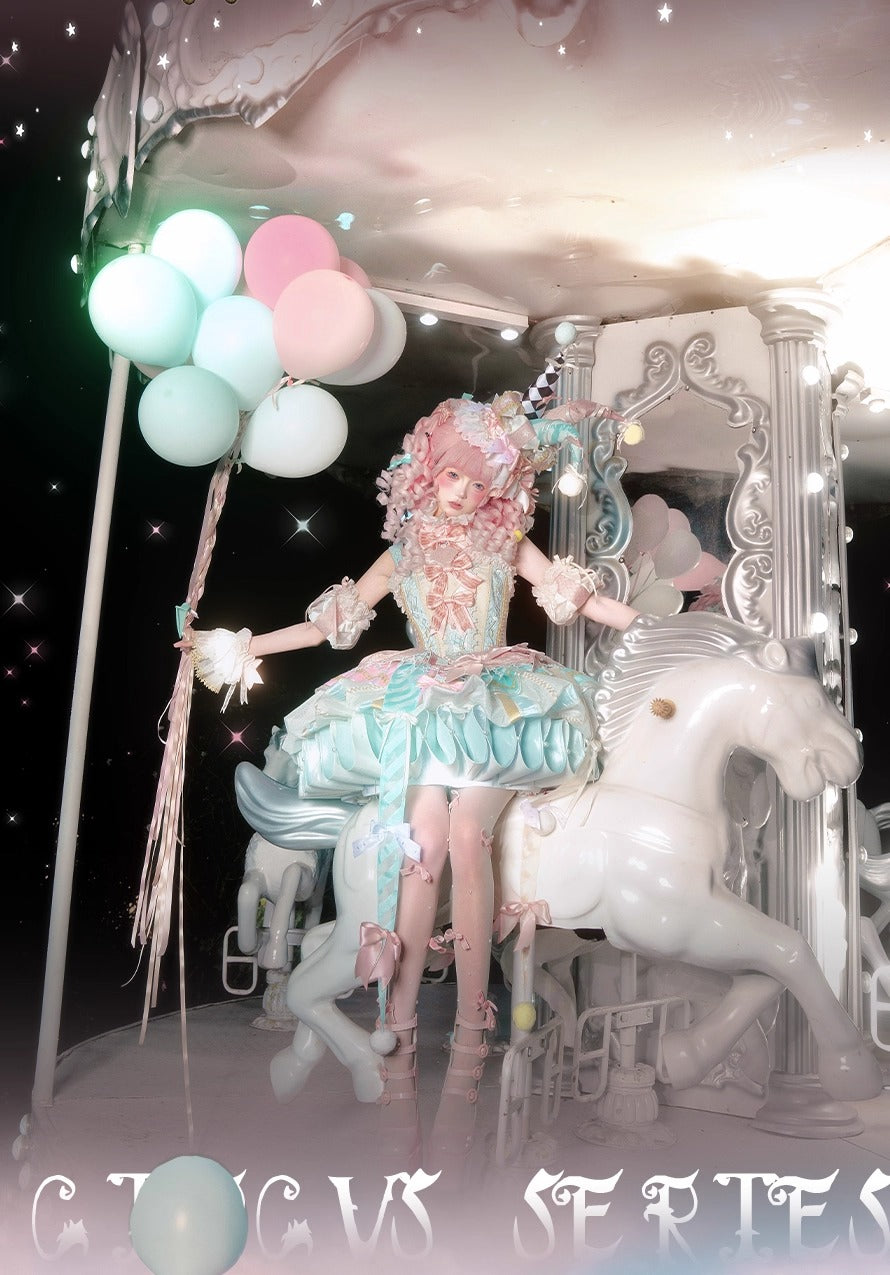 【受注予約~12/24】K.Q.Fサーカス団 フルセット(ミント×ピンク)【咩耶】