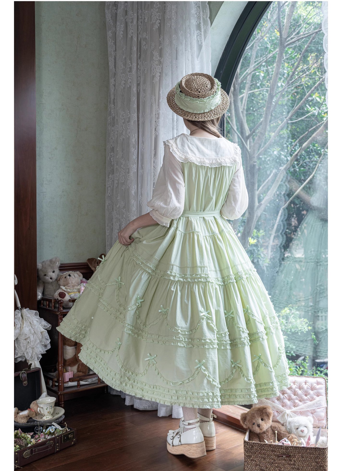 [Vorbestellungen bis 24. September] Warm Sun Palette Jumper Skirt (Typ 2) Lange Länge [Warm Sun Western Clothing]