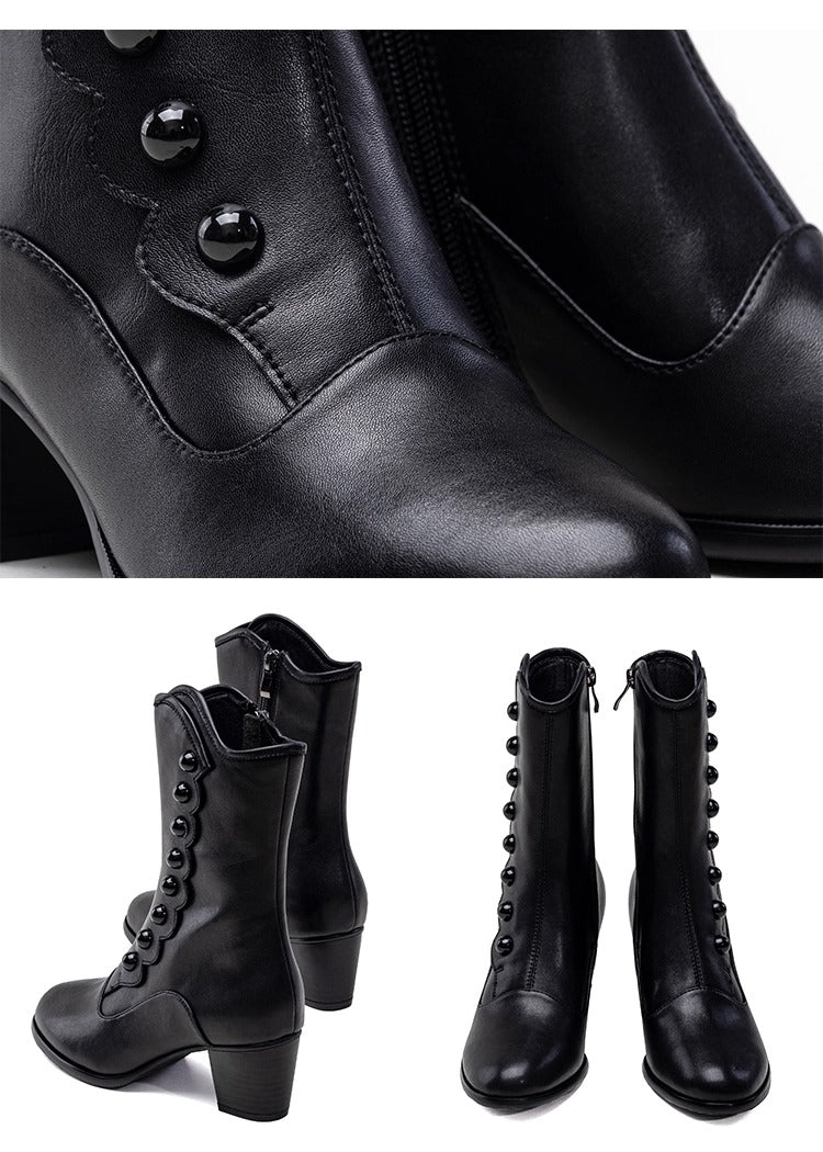 【受注予約~9/17】Victory ボタンブーツ(ミドル)【Iris Corolla】