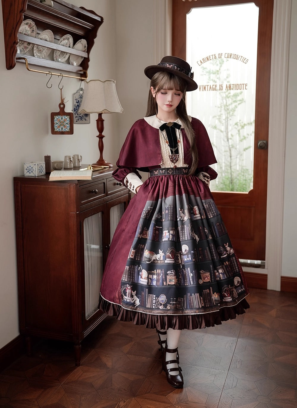 【受注予約~11/6】German Bookshelf ワンピース【Miss Point】