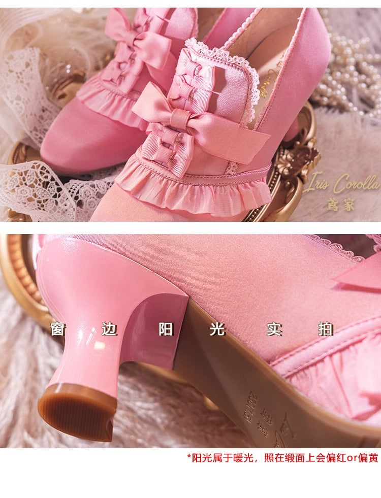 Marie Antoinette リボンヒールシューズ【Iris Corolla】