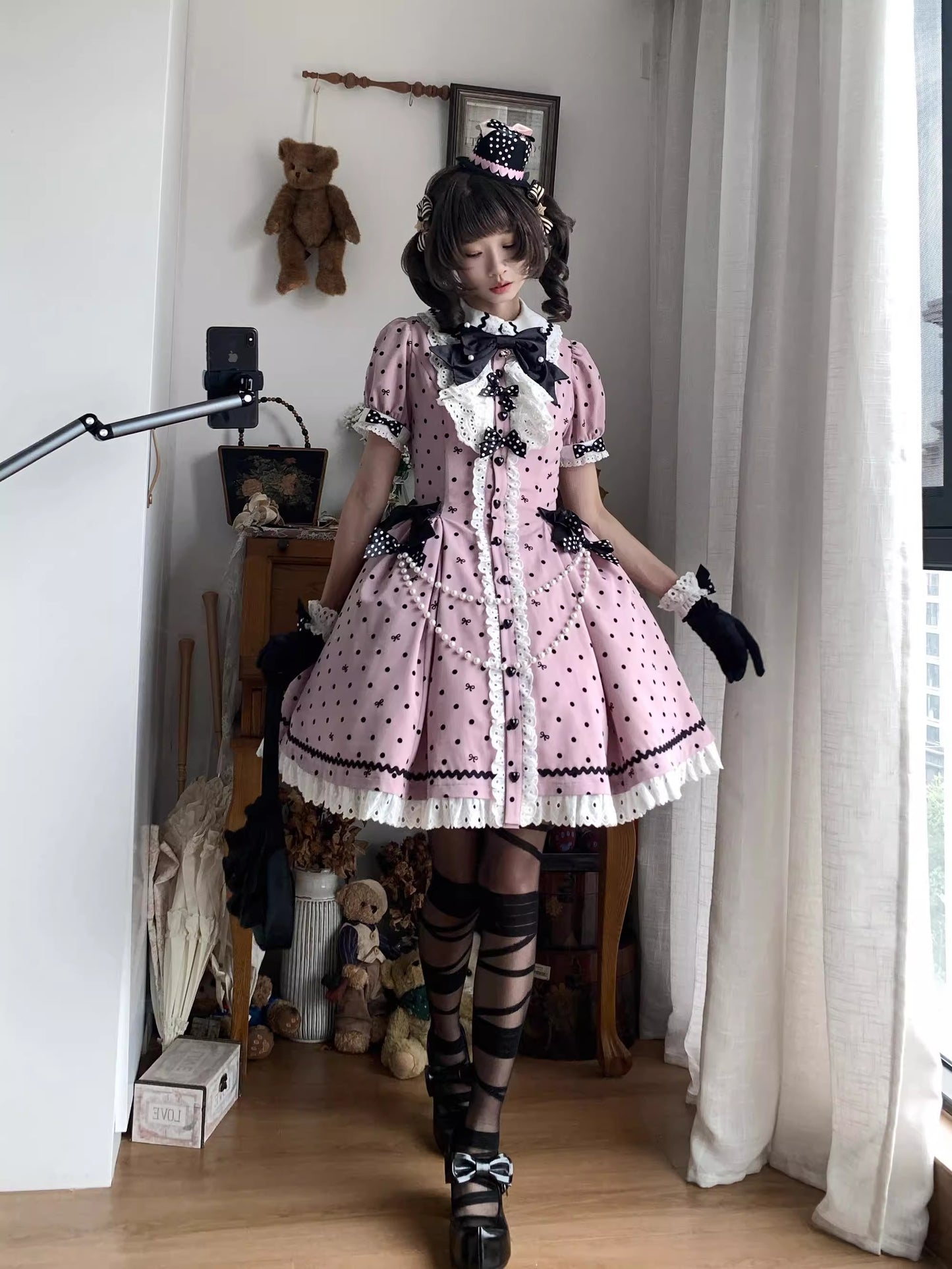 【受注予約~11/20】Ribbondoll ワンピース【Cutey Mask】