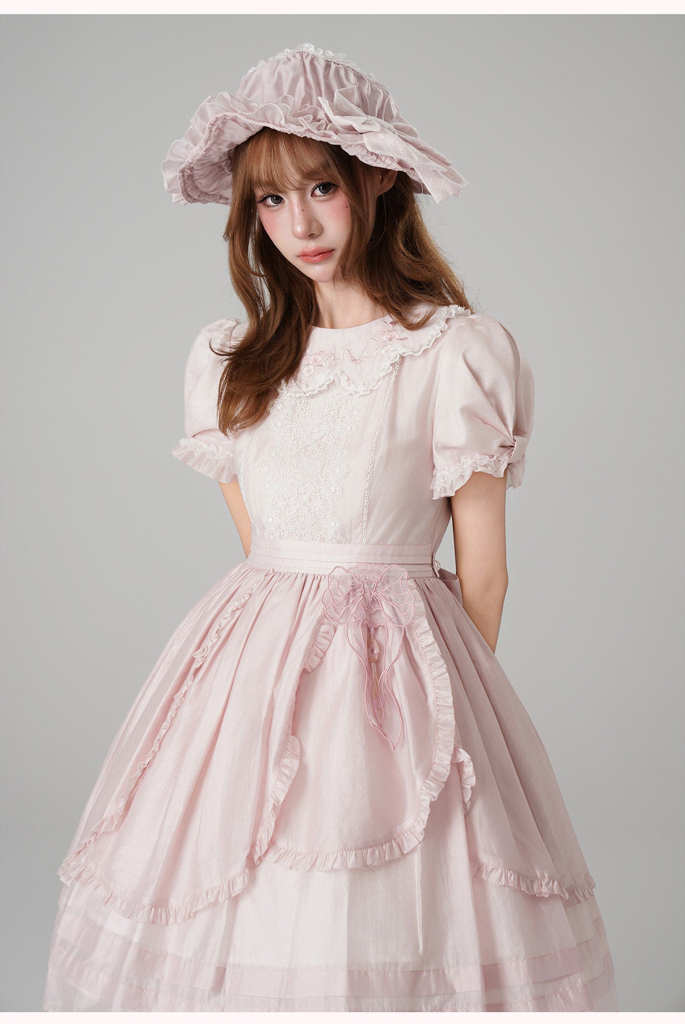 【受注予約~1/29】浮桜 ワンピース・ジャンパースカート【LizBird】