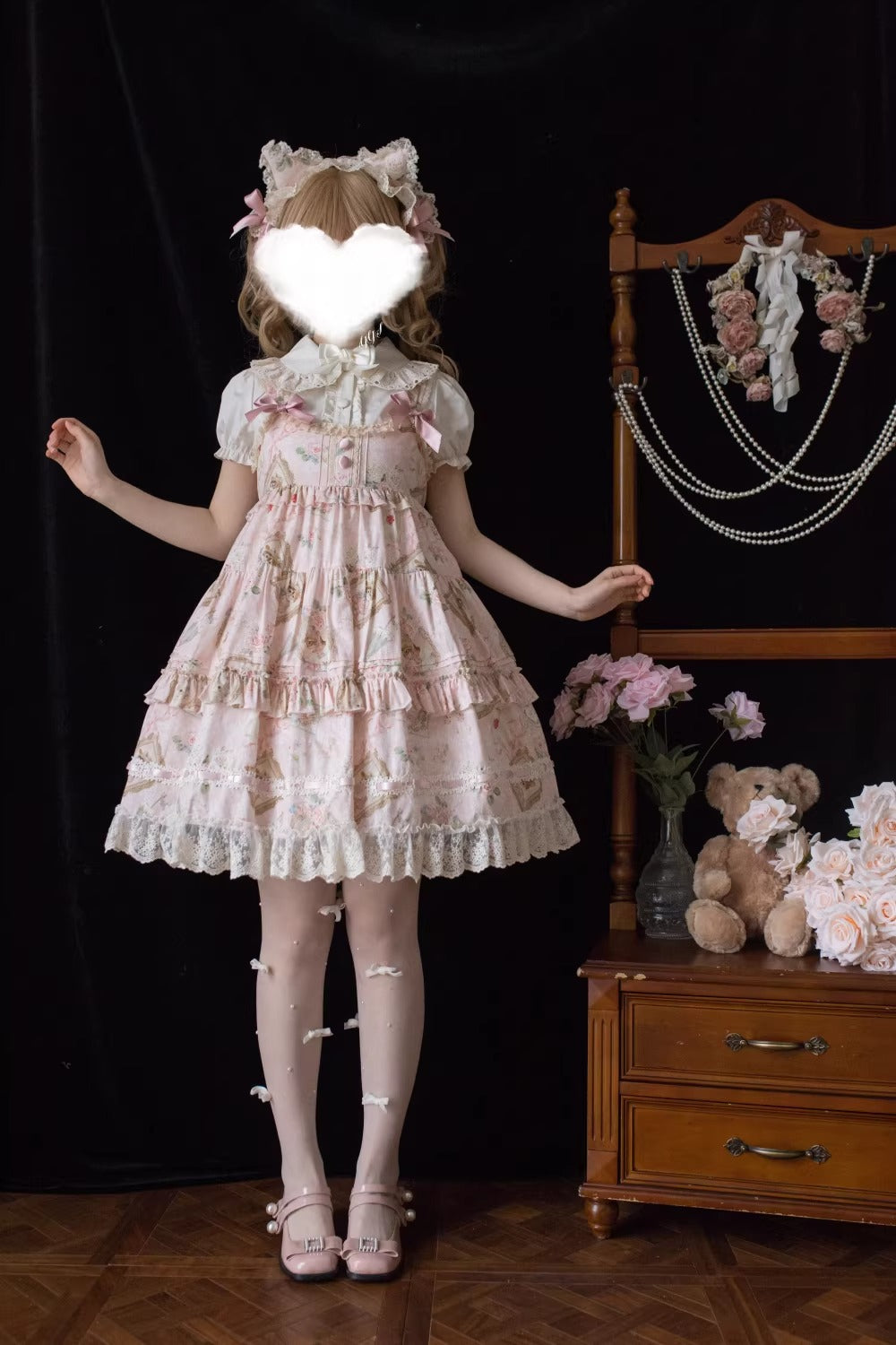 【受注予約~3/5】Victoria Cat ブラウス・カーディガン【Moon River】