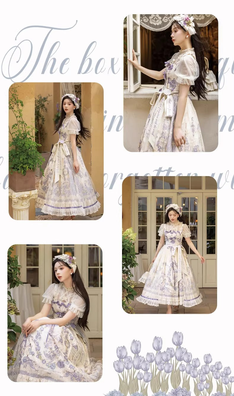 【受注予約~4/13】紫藤回顧録 ジャンパースカート【南笙阁】