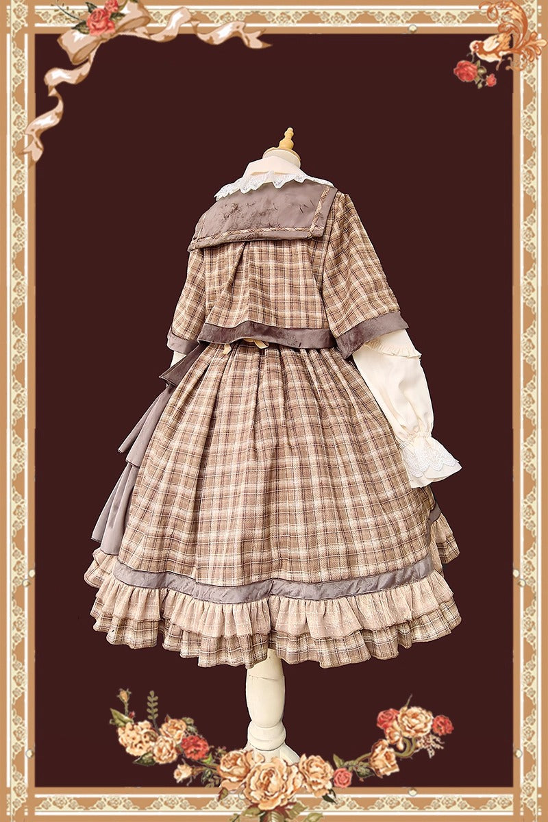 Morning Tune ケープ付きジャンパースカート【Infanta】