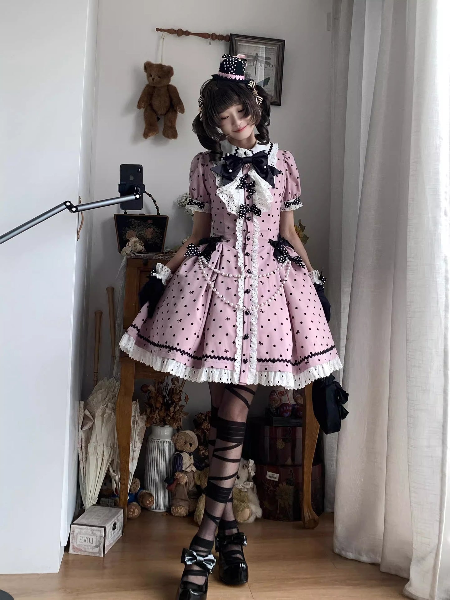 【受注予約~11/20】Ribbondoll ワンピース【Cutey Mask】