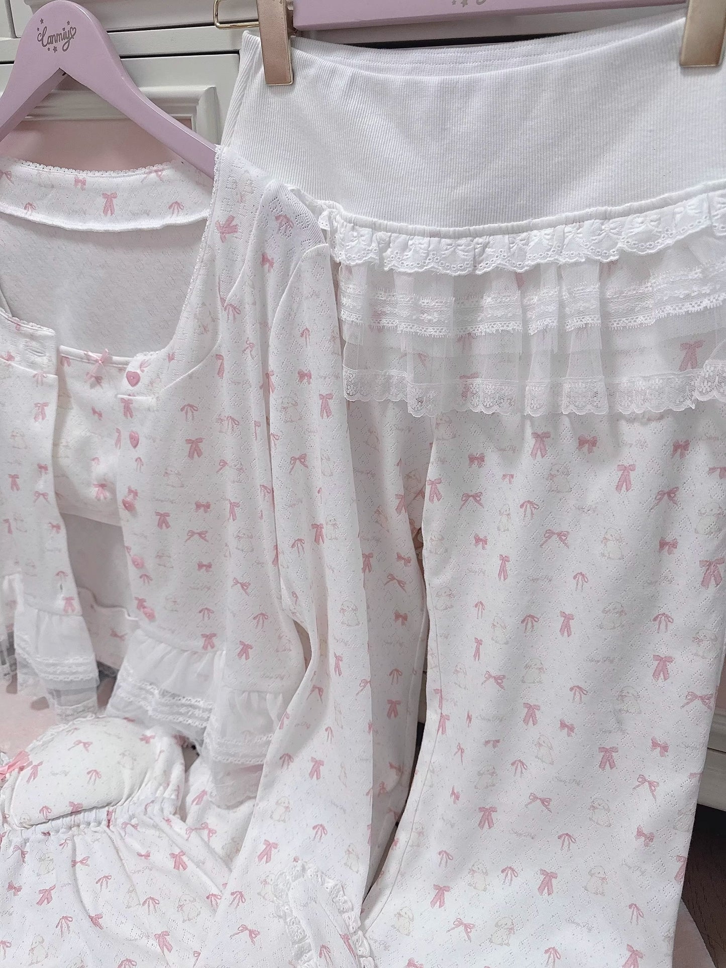 リボンナイトウェア【Sheep Puff】