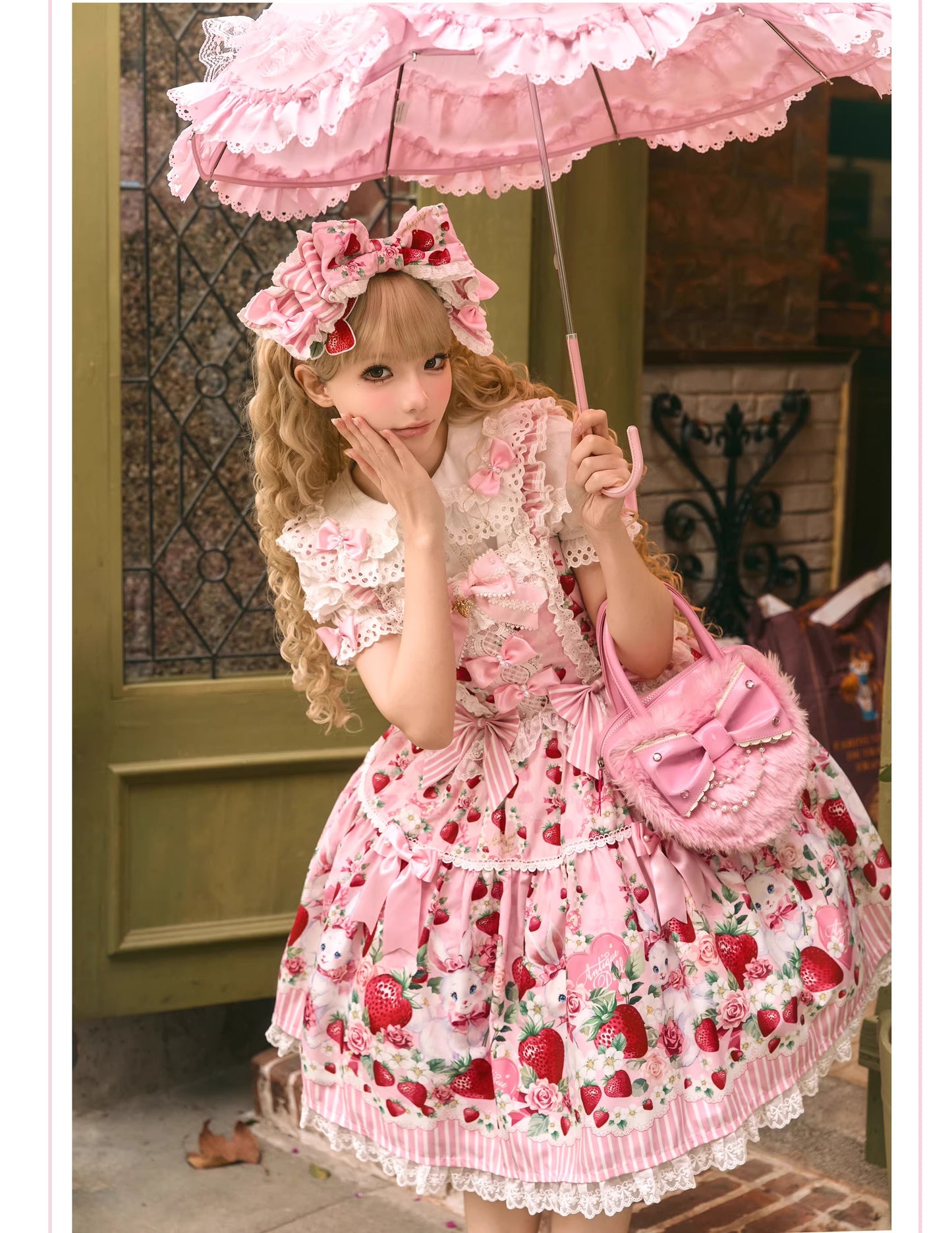 【受注予約~4/29】Strawberry Rabbit フルセット【Antique Doll】