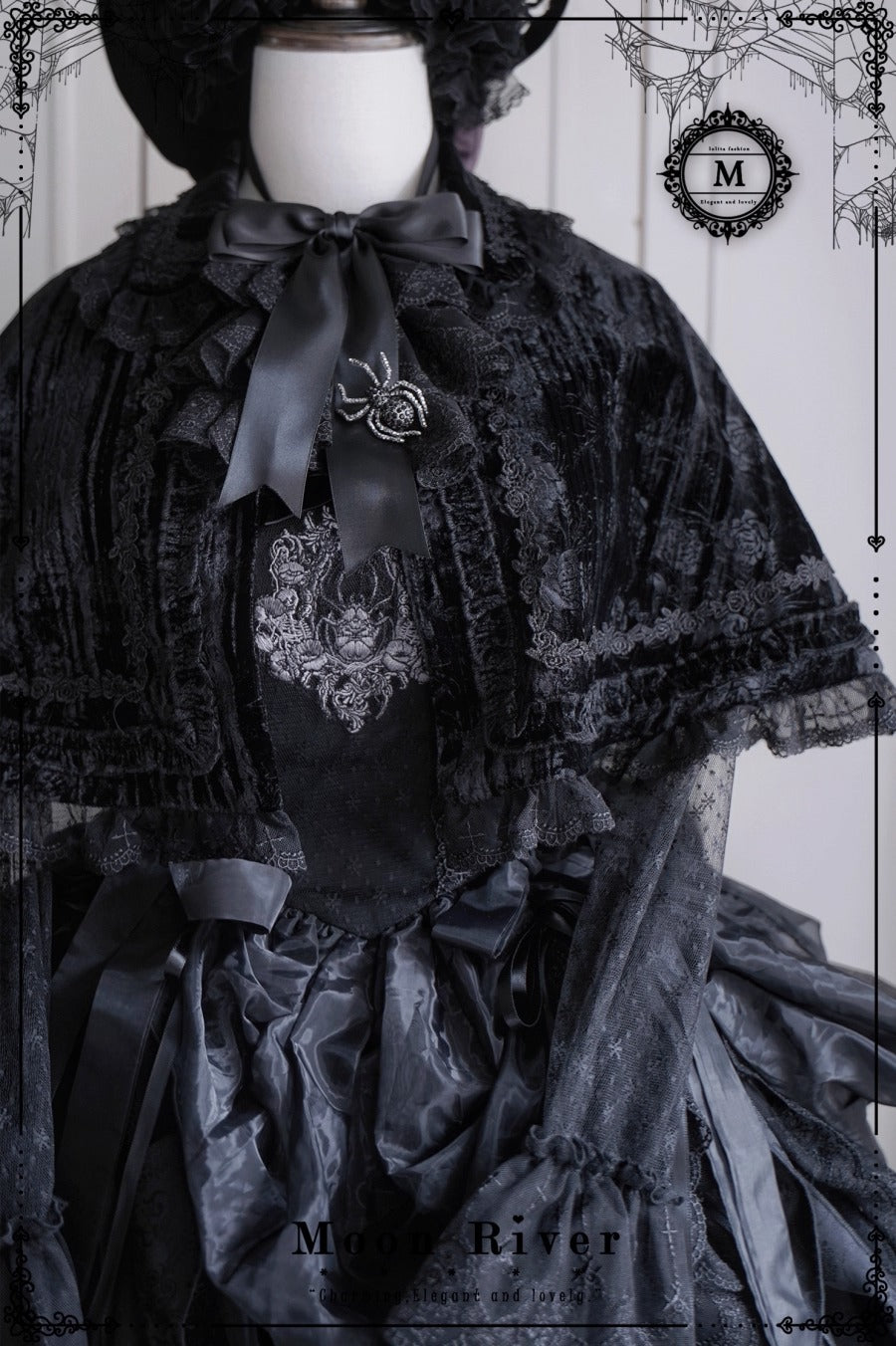 【受注予約~12/11】月光蜘蛛 ケープ・ボレロ【Moon River】