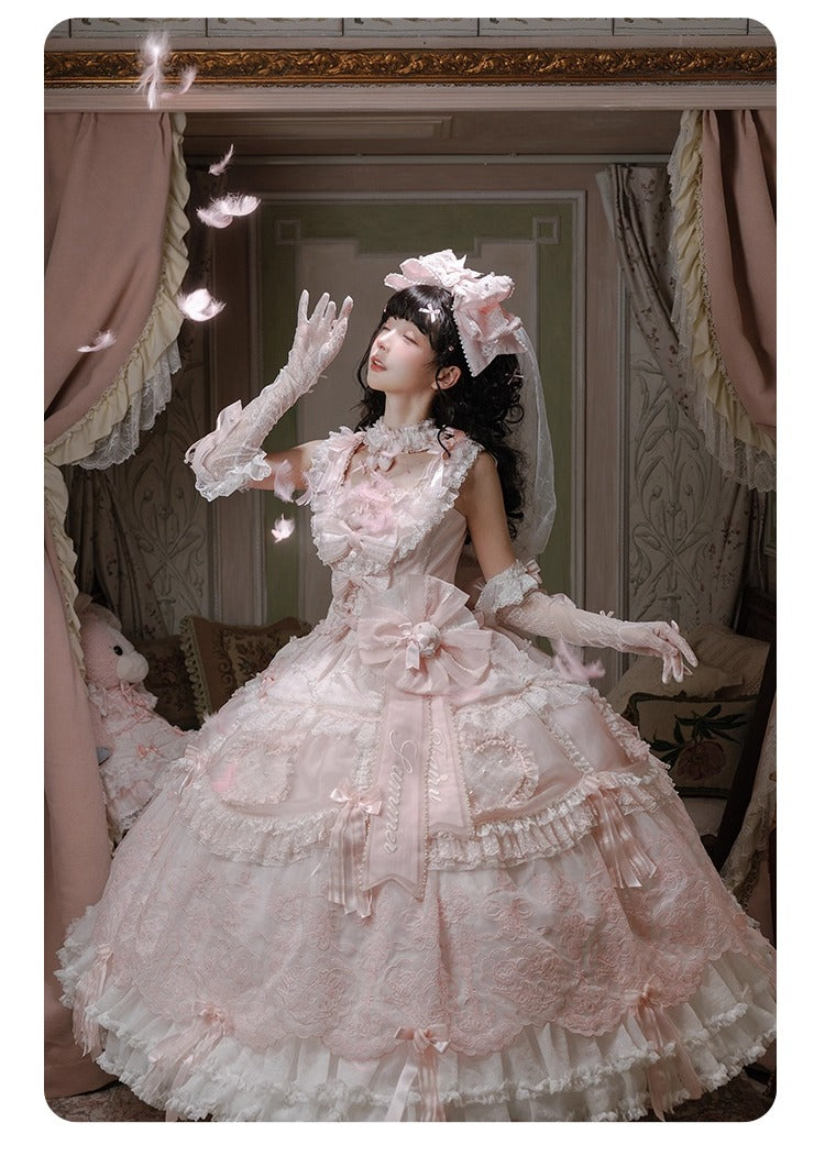 【受注予約~8/28】Strawberry momo Party ジャンパースカートセット(ウェディングver.)【仲夏物語】