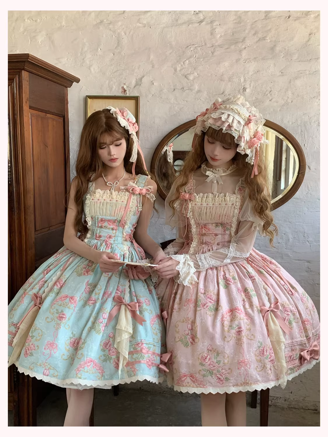 Antique Rose ジャンパースカート・ブラウス【Vivian】