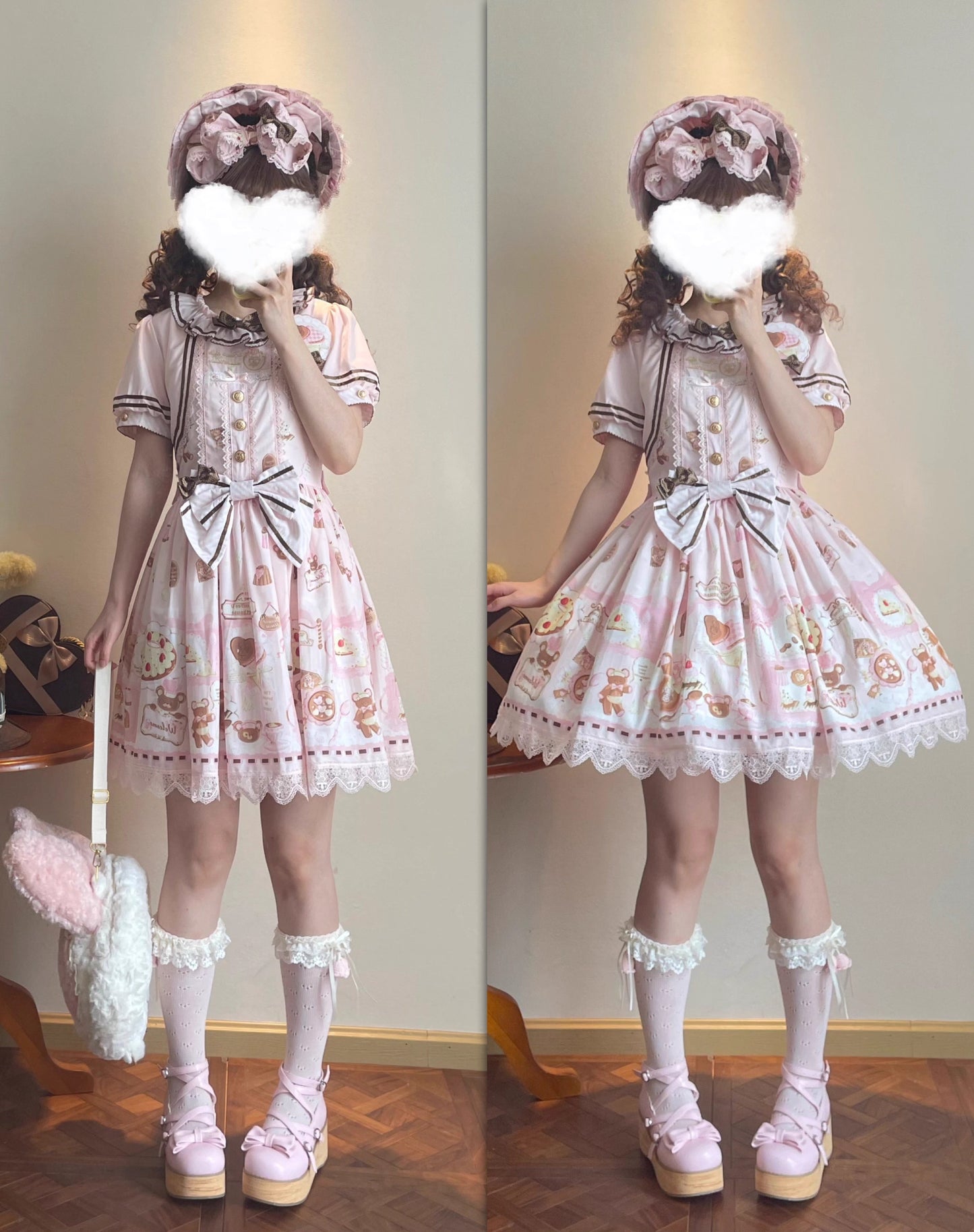【受注予約~6/11】ドリームカフェ ワンピース【babyblue】