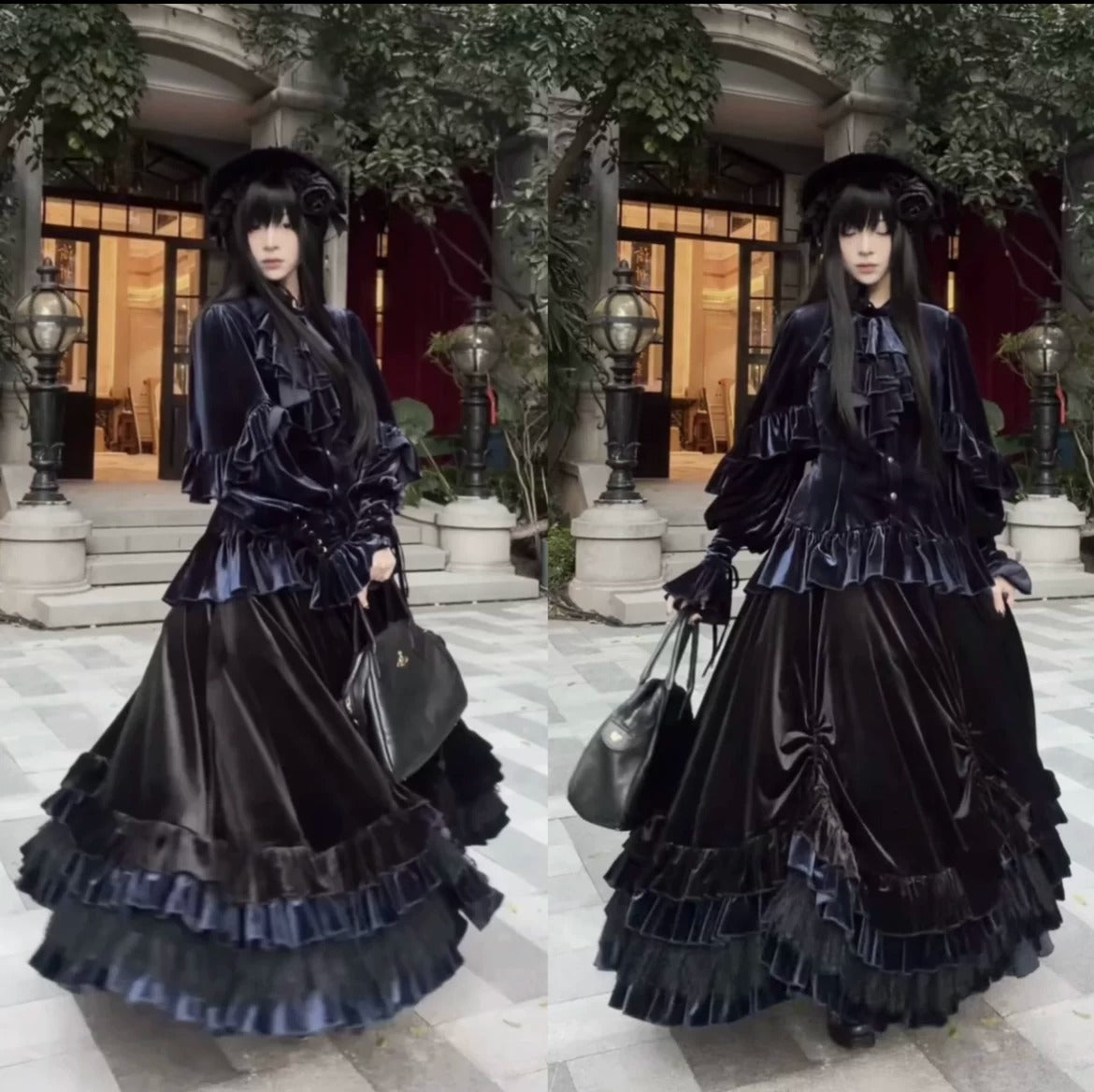 Duchess Ravenna ブラウス(ベルベットver.)【Evegie】