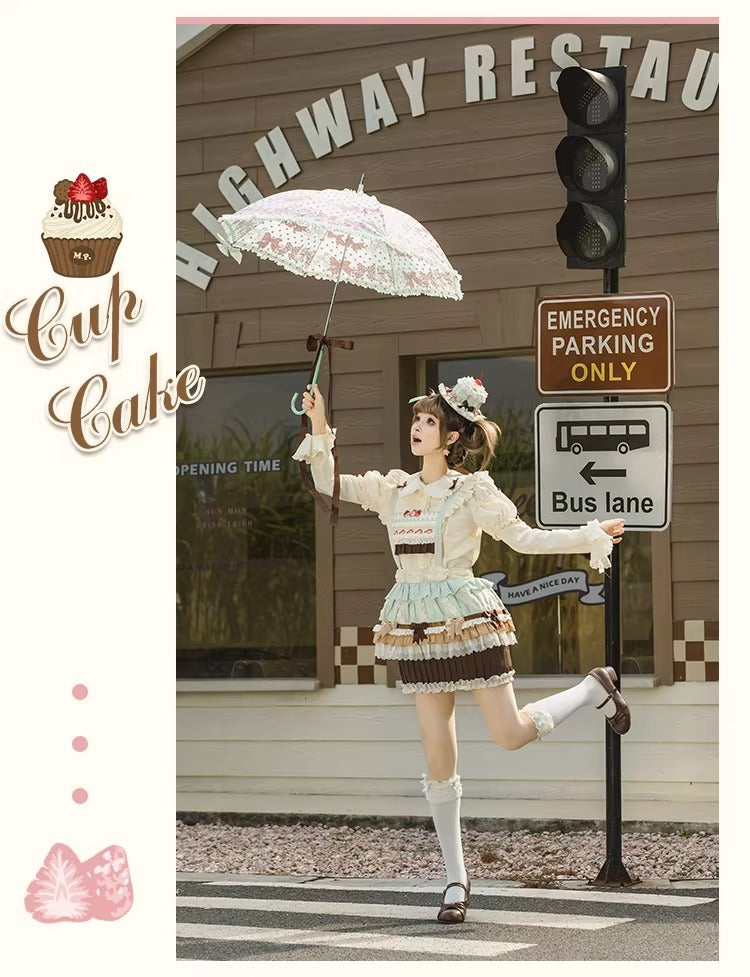 【受注予約~1/26】CupCakes スカート【花与珍珠匣】