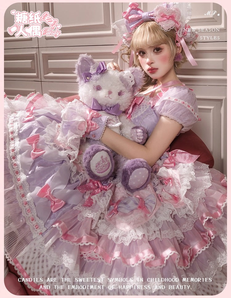 【受注予約~12/8】Candy Wrapper ワンピース【花与珍珠匣】