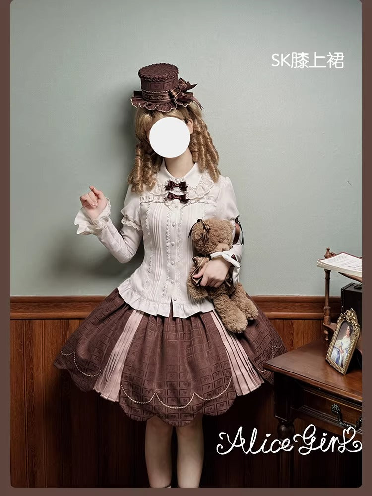 【受注予約~3/3】Chocolate Bear ジャンパースカート・スカート【Alice Girl】