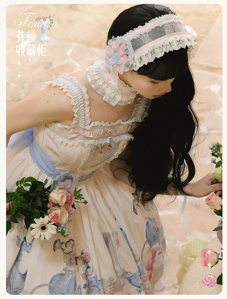 【受注予約~4/29】Fenton Curio Cabinet アクセサリー【花与珍珠匣】