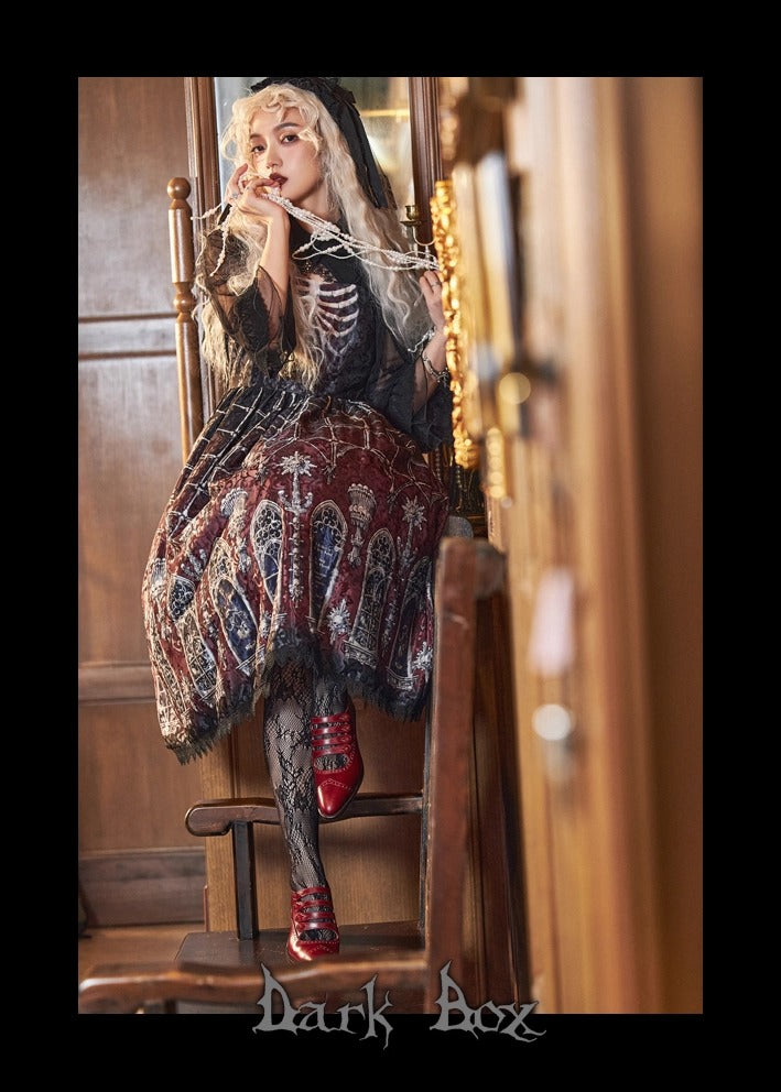 【受注予約~11/10】Ossuary ジャンパースカート【Dark Box】