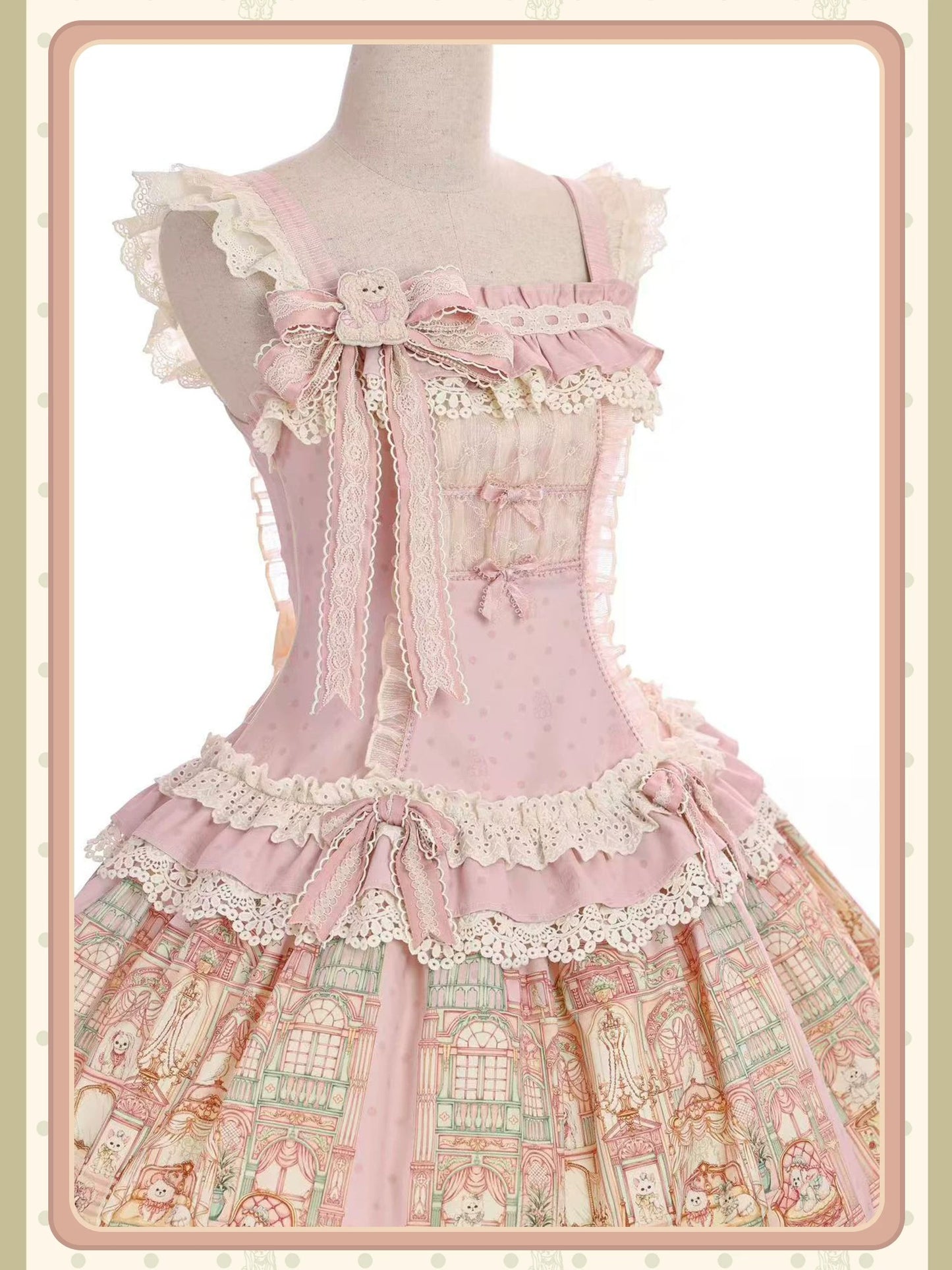 【受注予約~9/6】Fluffy Cat Castle ワンピース・ジャンパースカート【Alice Girl】