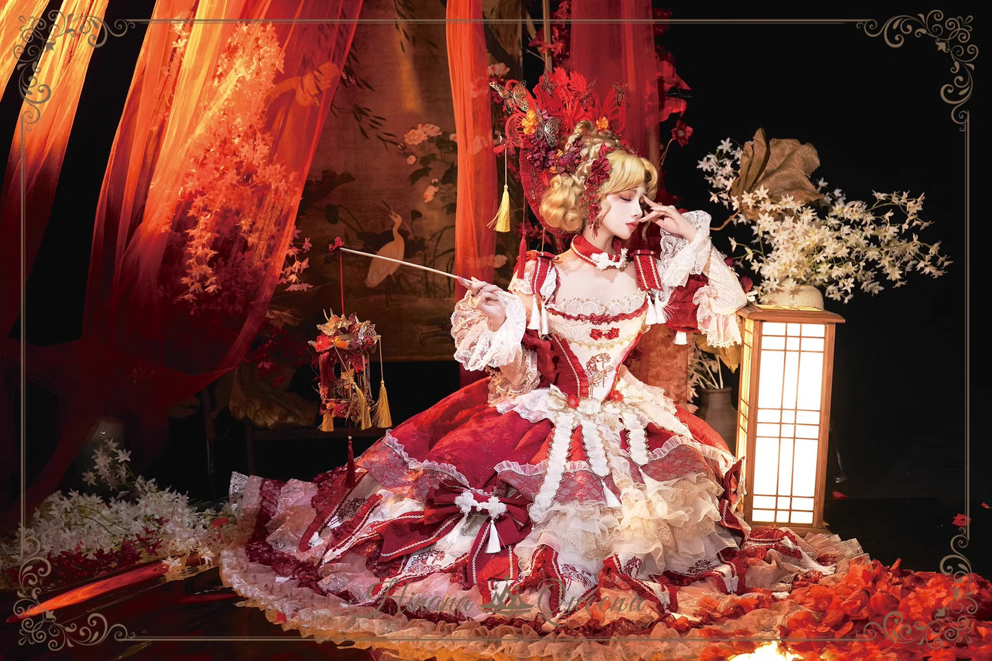 【受注予約~9/15】Crimson-Bee ワンピース【Hinana Queena】