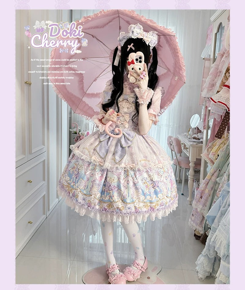 【受注予約~10/29】Paradise Carnival ワンピース・カチューシャセット【Doki Cherry】