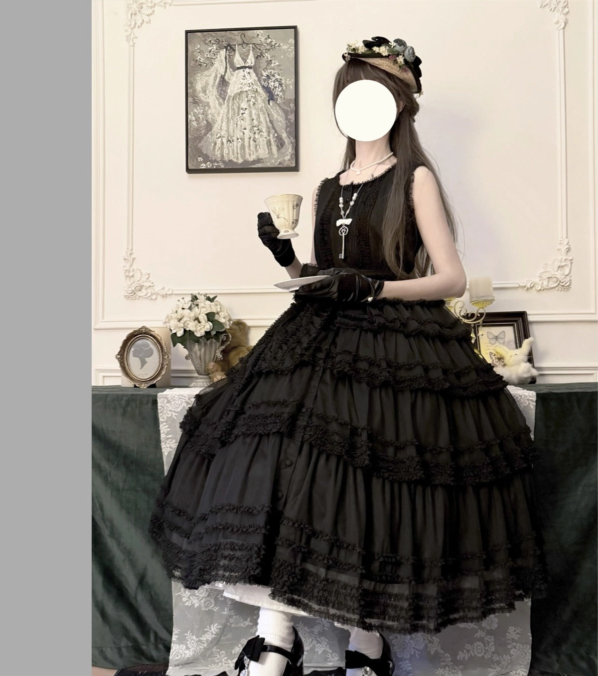 【受注予約~12/24】Lillian's Summer ジャンパースカート(タイプ2・ショート丈)【Spring Flower Language】