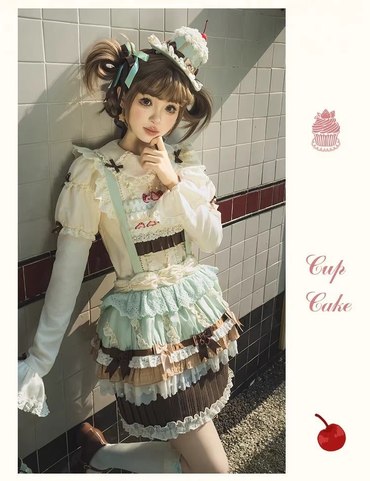 【受注予約~1/26】CupCakes ブラウス【花与珍珠匣】