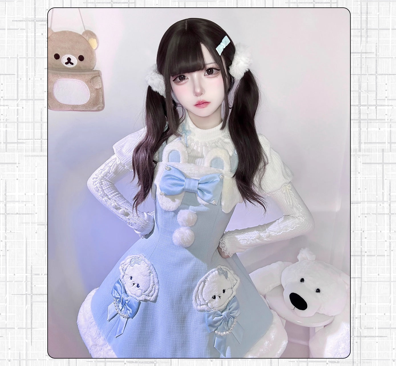 【受注予約~10/20】Champs Messenger ジャンパースカート・インナートップス【LizBird】