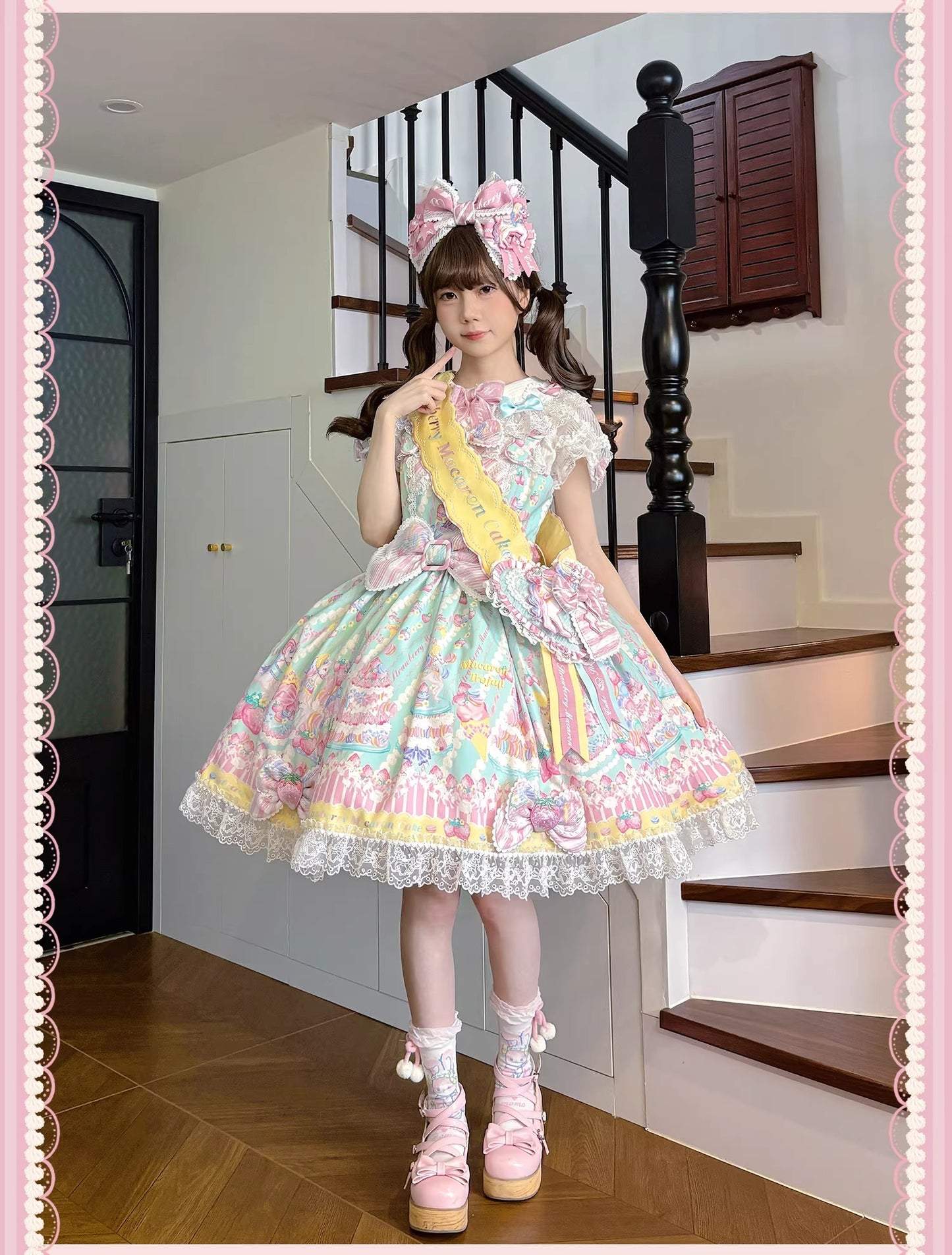 【受注予約~4/27】Pastel Macarons アクセサリー【双生小熊】