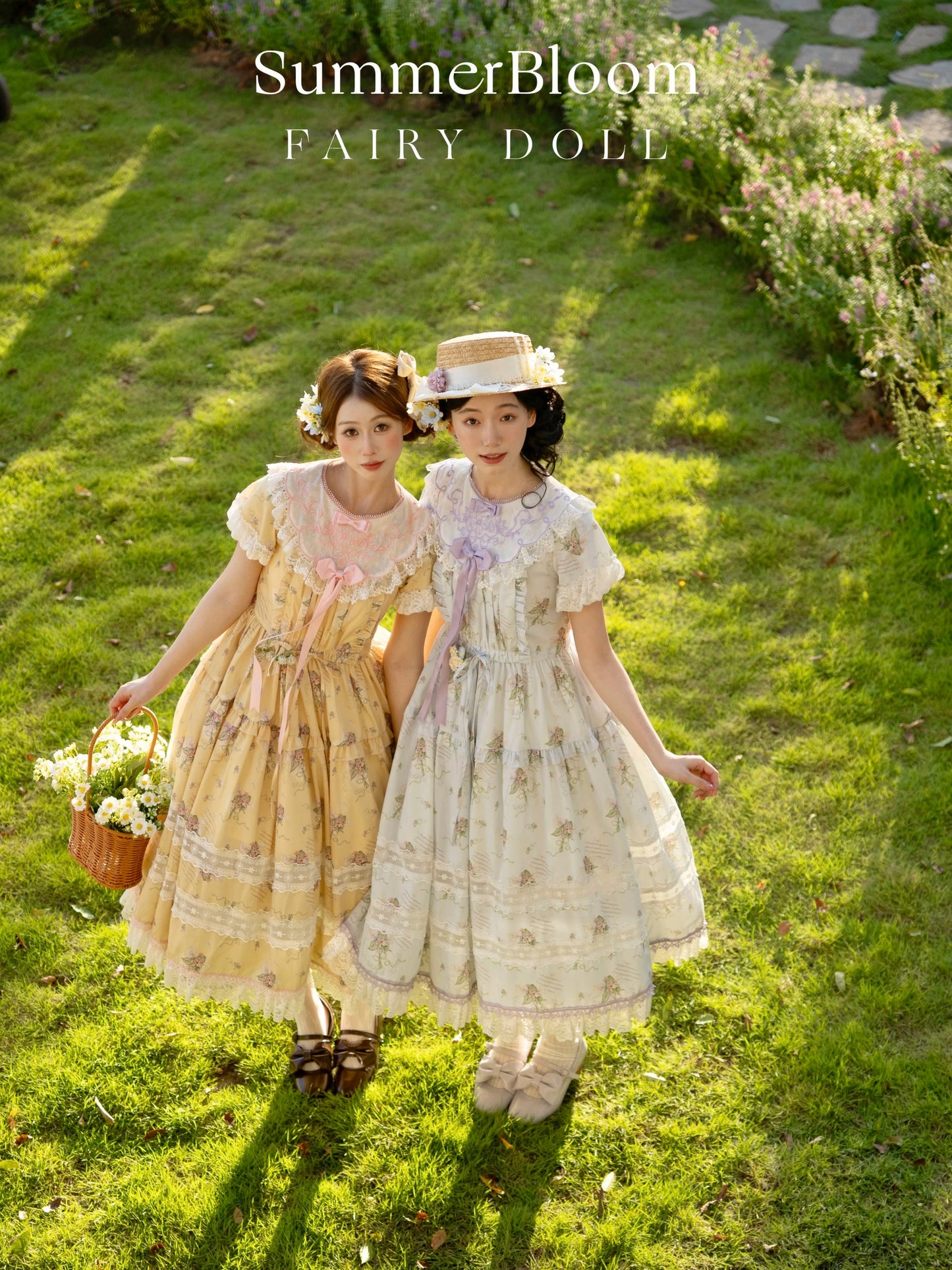 【受注予約~9/8】夏咲の花々 ワンピース【Fairy Doll】