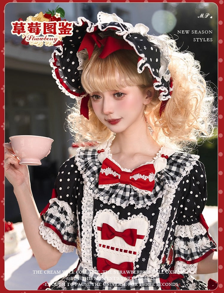 【受注予約~11/18】Strawberry Cake Illustration ワンピース(タイプ3)【花与珍珠匣】