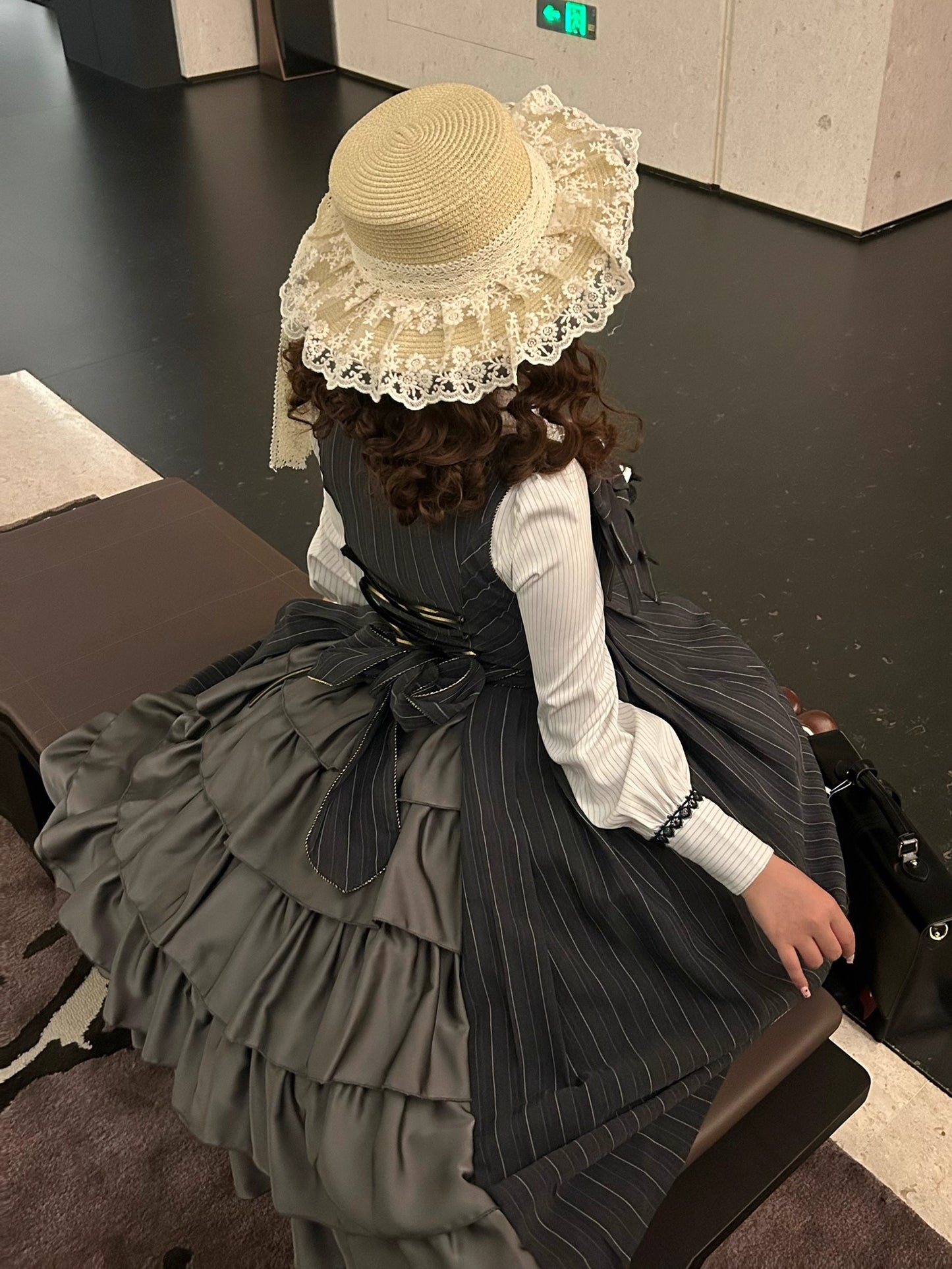 【受注予約~10/28】Bright Moon ジャンパースカート(ストライプ・タイプ2)【Little Dipper】