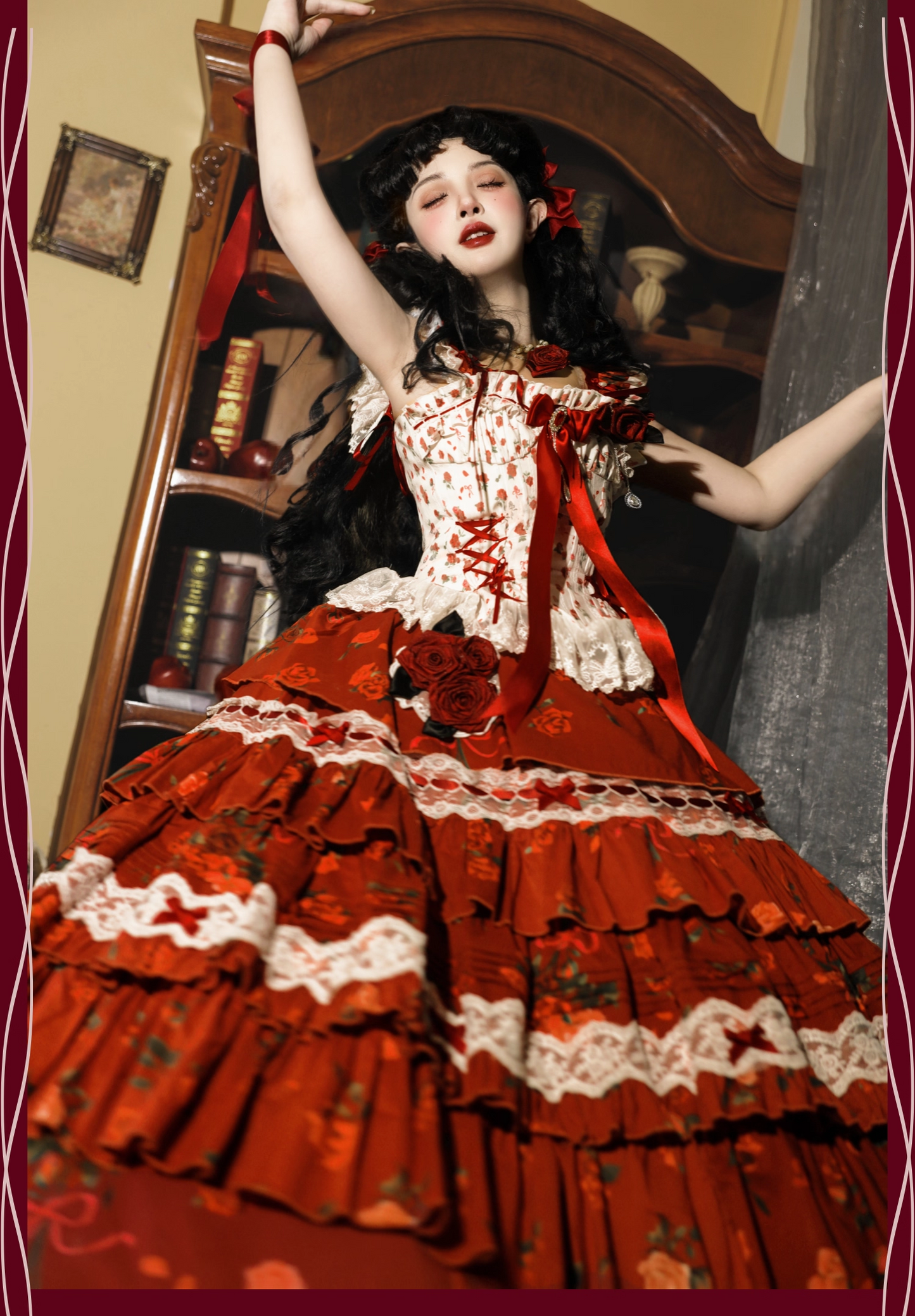 【受注予約~2/18】Little Rose ワンピース【signorina】