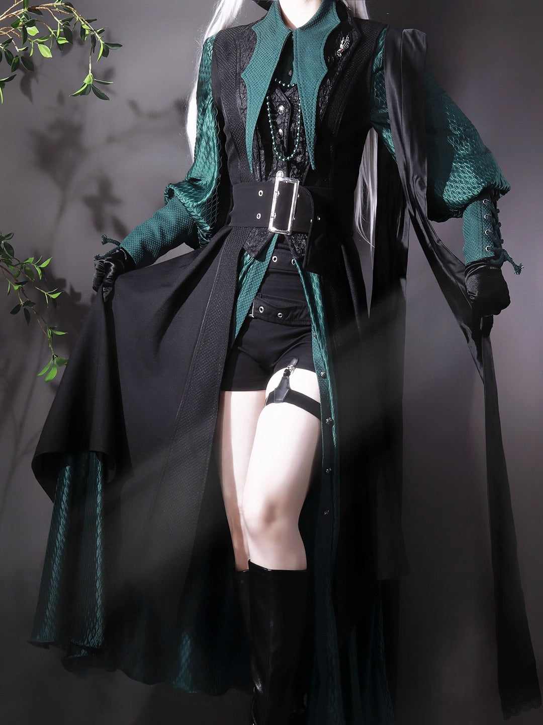 【受注予約~10/16】Twin Dragon ロングブラウス【麋鹿】