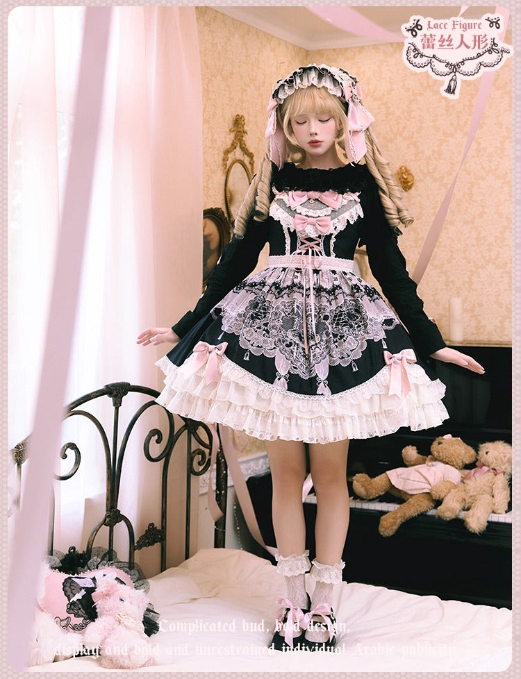 【受注予約~12/23】Race Doll ジャンパースカート(タイプ3)【花与珍珠匣】