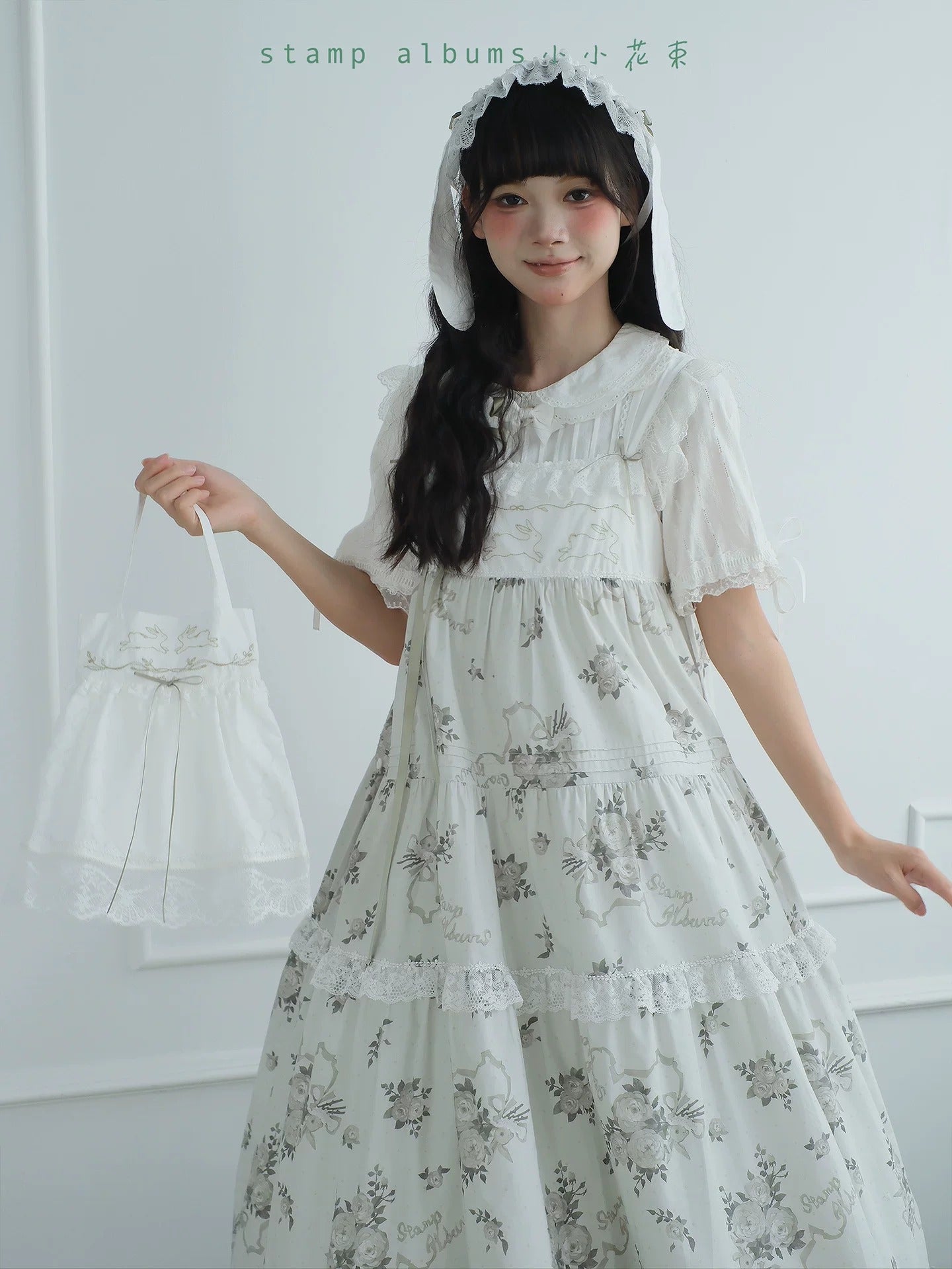 【受注予約~7/2】Petit Bouquet ワンピース・ジャンパースカート【Stamp Albums】