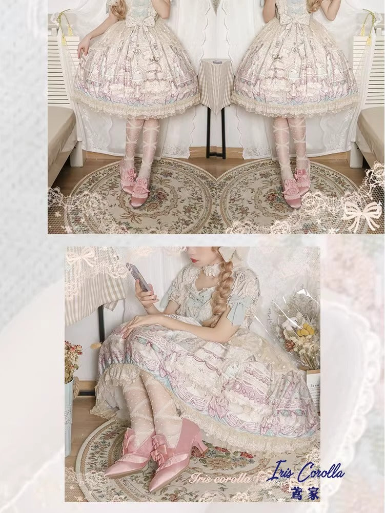 Marie Antoinette リボンヒールシューズ【Iris Corolla】