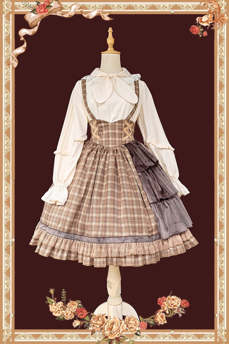 Morning Tune ケープ付きジャンパースカート【Infanta】