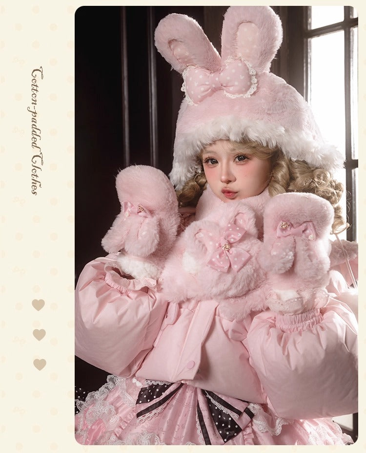 【受注予約~11/12】Winter Rabbit ショートダウンコート【花与珍珠匣】