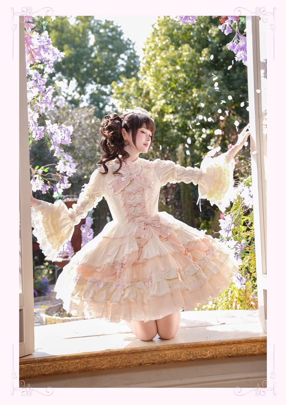 【受注予約~3/18】Strawberry Ribbon ジャンパースカート・フルセット【Dream Lolita】