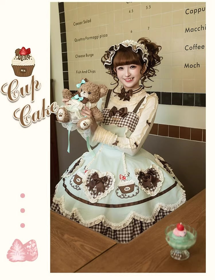 【受注予約~1/26】CupCakes ジャンパースカート【花与珍珠匣】