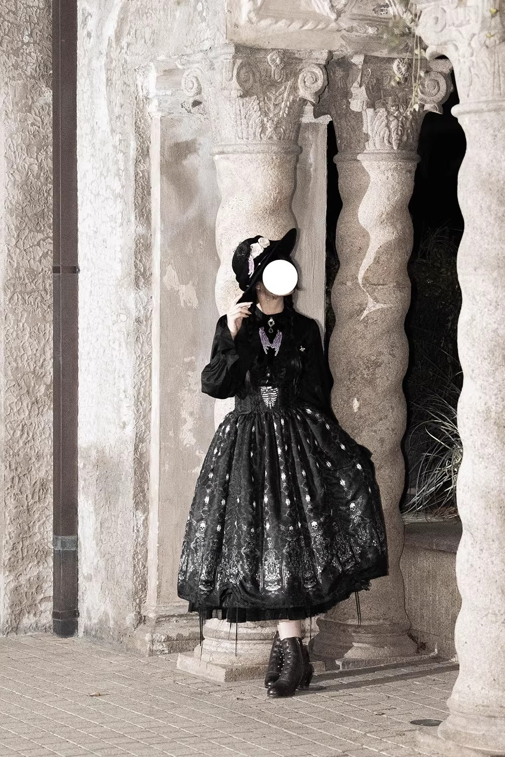 【受注予約~2/24】Returning on a Moonlit Night スカート【Miss Point】