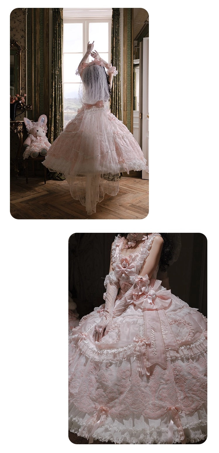 【受注予約~8/28】Strawberry momo Party ジャンパースカートセット(ウェディングver.)【仲夏物語】