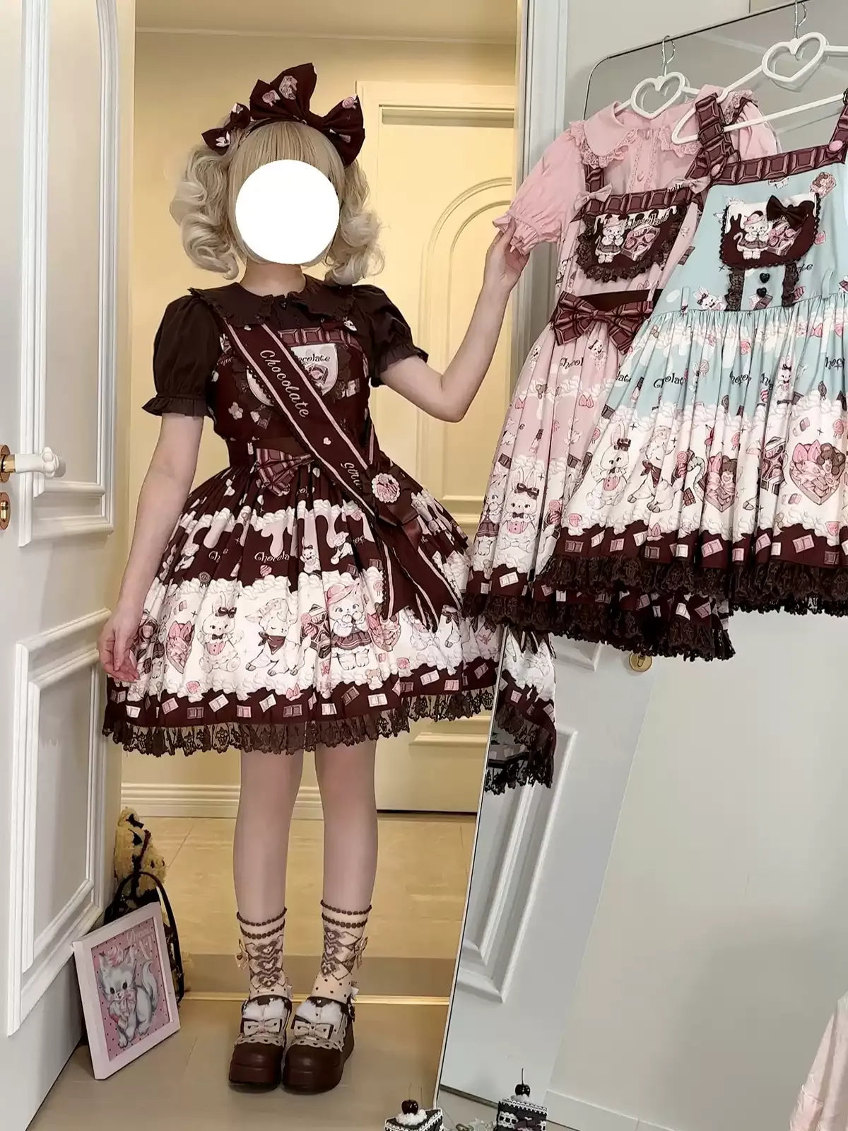 Chocolate Cat Jumperrock und Latzhose 【TwilightCrush】