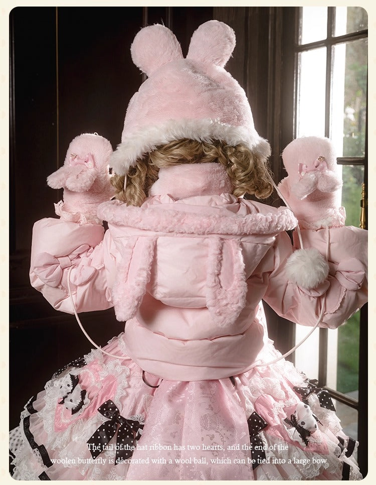 【受注予約~11/12】Winter Rabbit ショートダウンコート【花与珍珠匣】