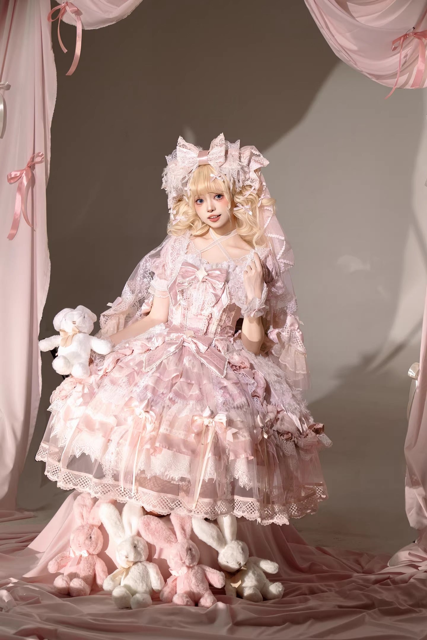 【受注予約~2/26】Love Snow Strawberry ワンピース・フルセット【Felinae Cookie】