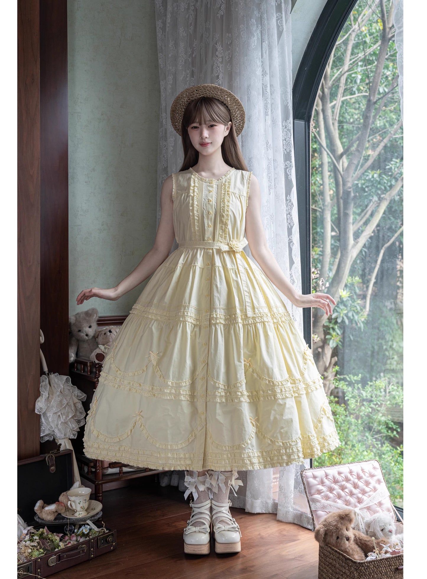 [Vorbestellungen bis 24. September] Warm Sun Palette Jumper Skirt (Typ 2) Lange Länge [Warm Sun Western Clothing]