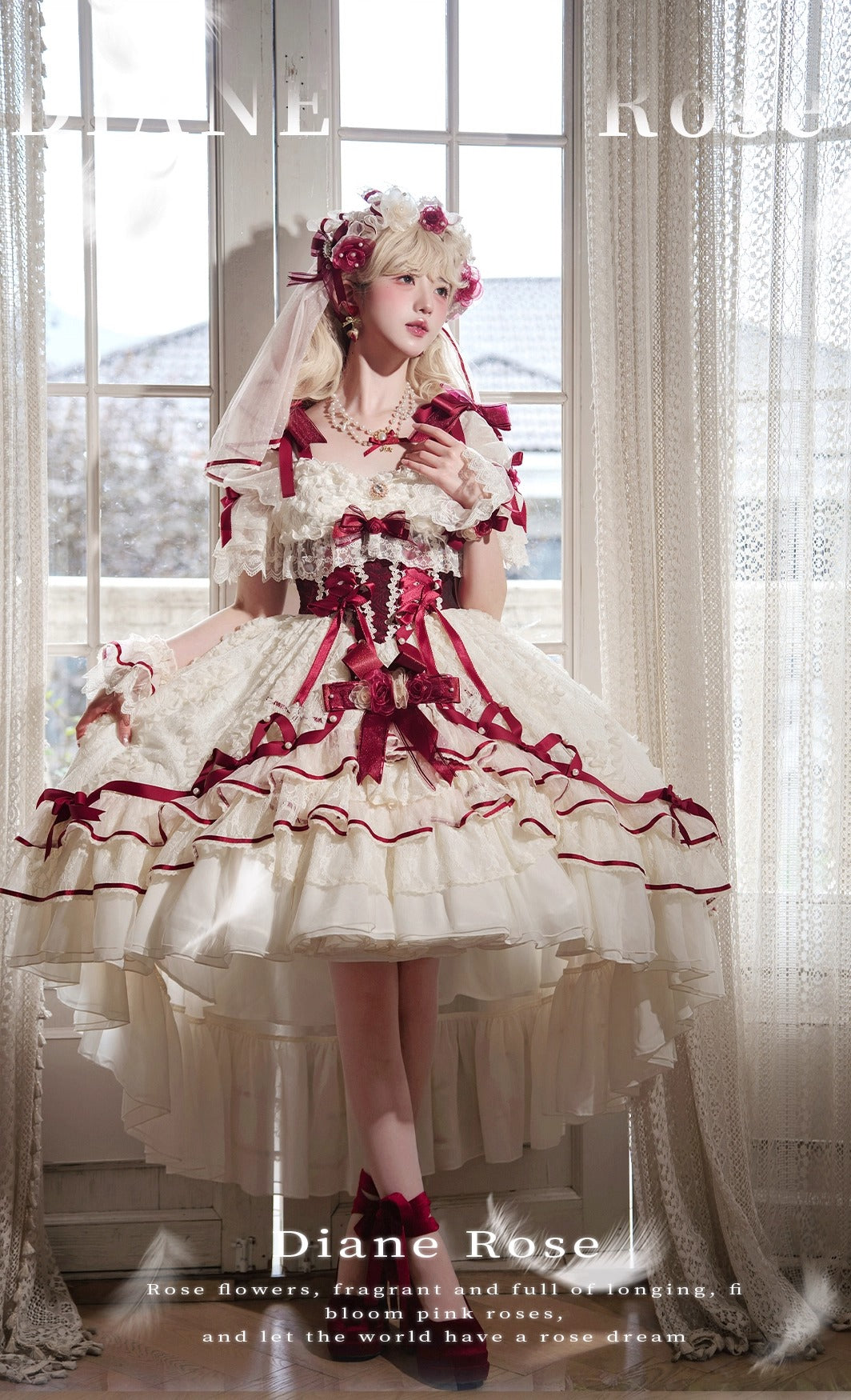 【受注予約~11/20】Diane Rose ワンピース【咩耶】