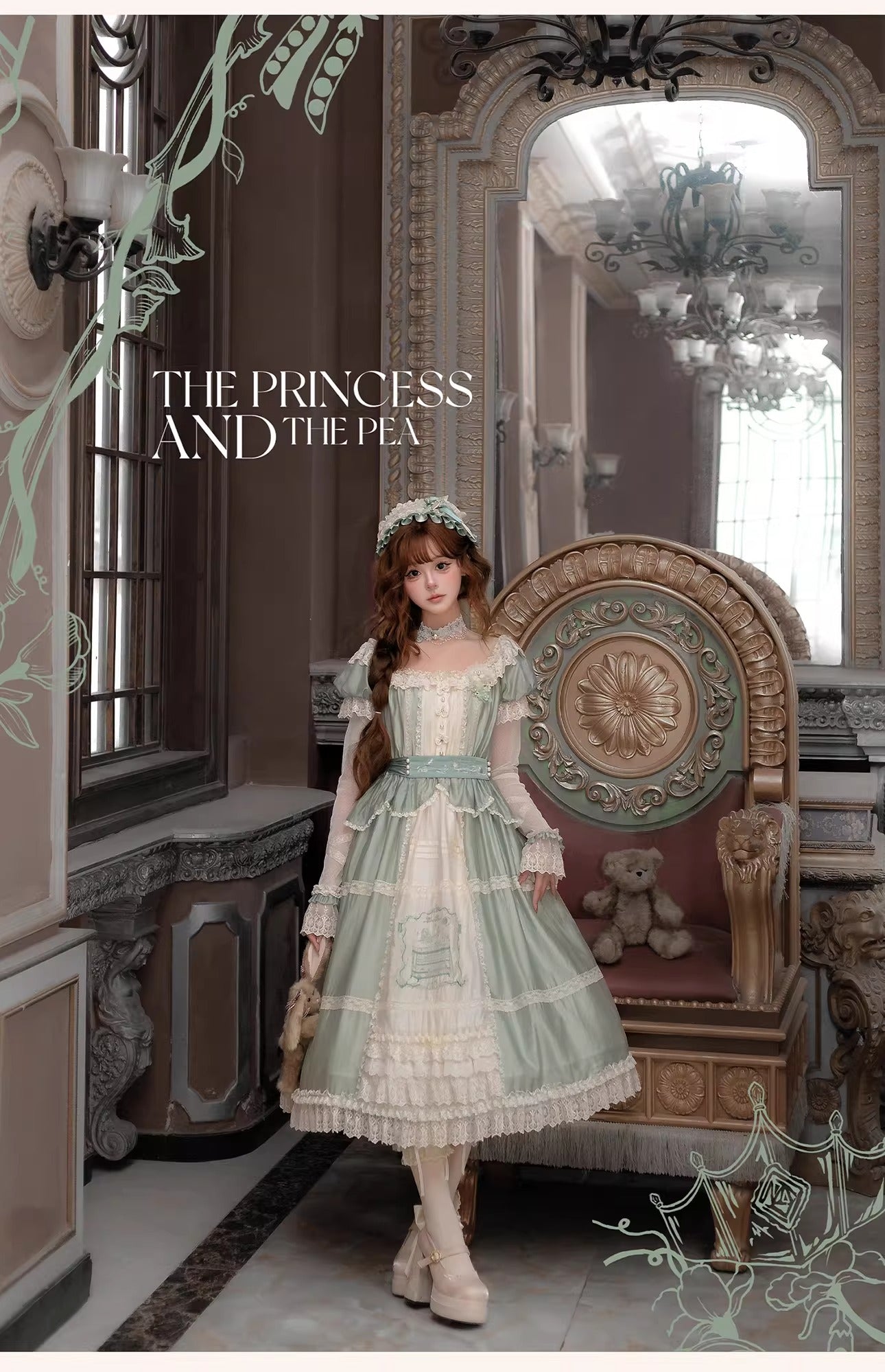 【受注予約~4/19】Princess and the Pea ワンピース【LizBird】
